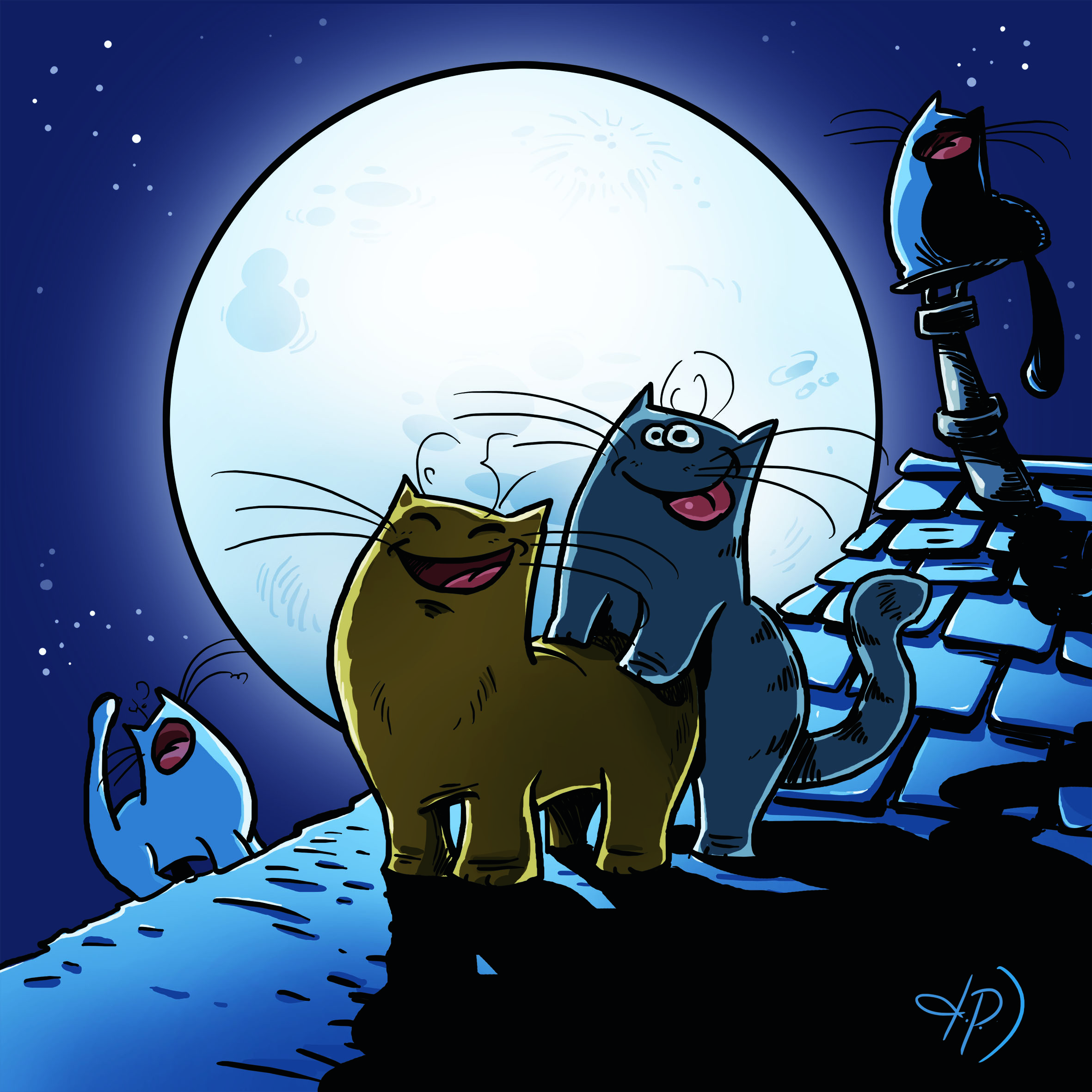 Οι γάτες, πρωταγωνίστριες στο ημερολόγιο 12 γελοιογράφων για το 2023-1