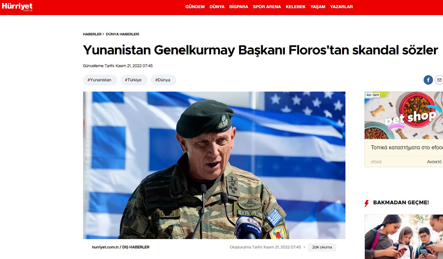 Προκλητικός ο τουρκικός Τύπος για τις δηλώσεις Φλώρου: «Ο γείτονας παίζει με τη φωτιά»-1