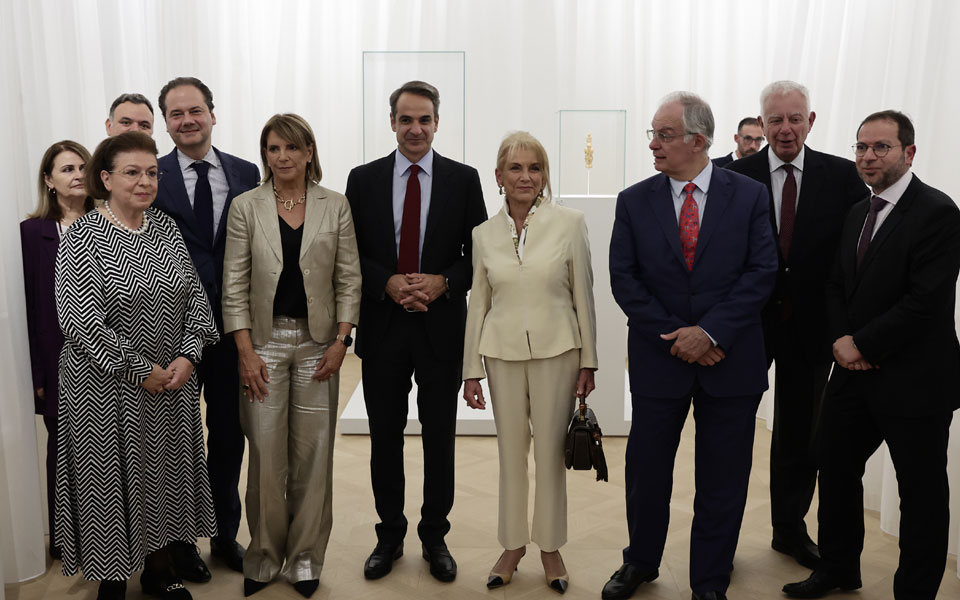 Ο Κυριάκος Μητσοτάκης στα εγκαίνια της έκθεσης «Γυρισμός. Κυκλαδικοί Θησαυροί στο Ταξίδι της Επιστροφής»-2