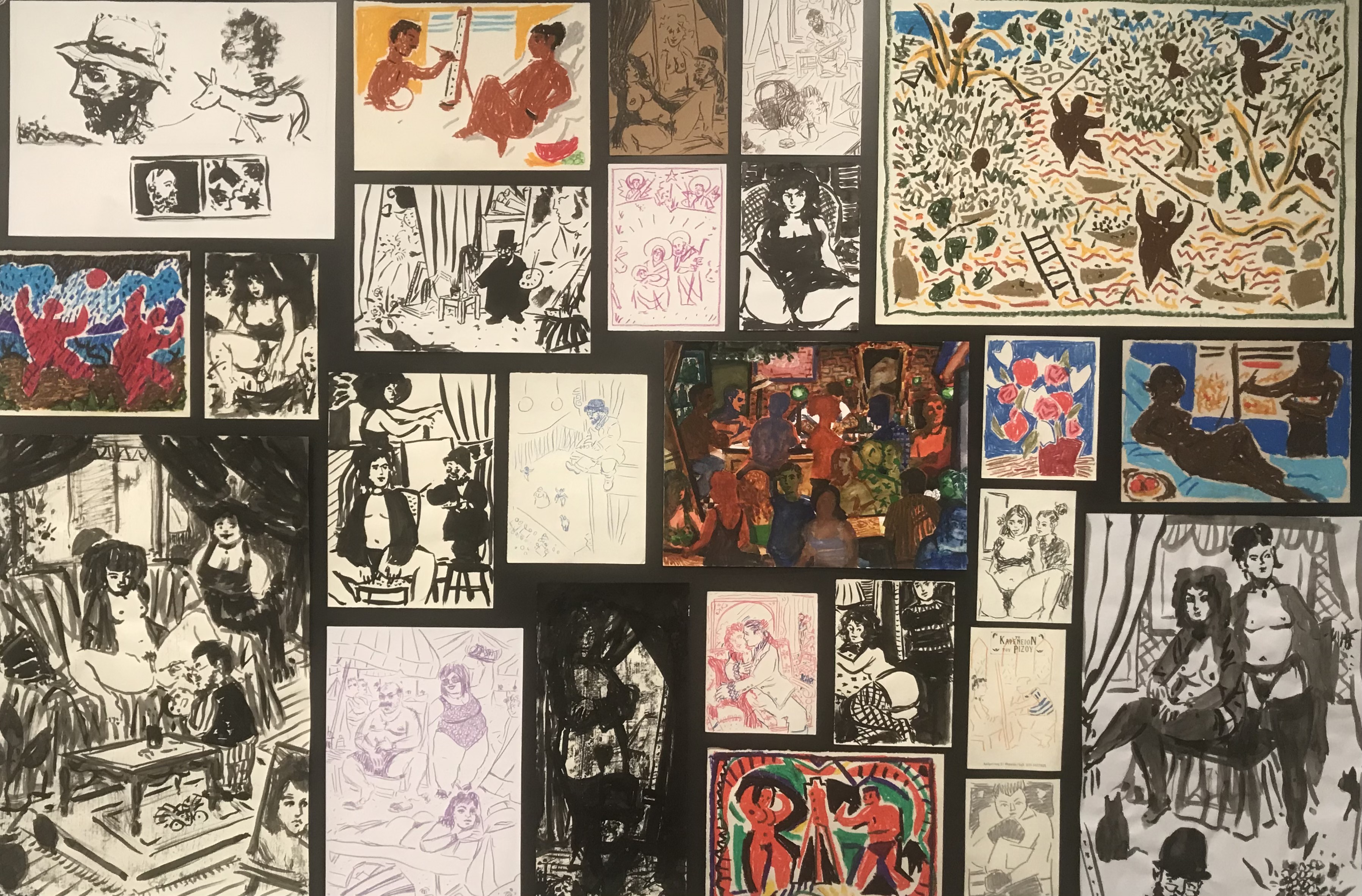 Η ιστορία του πόθου, η ζωγραφική του Νίκου Κυριακόπουλου-1