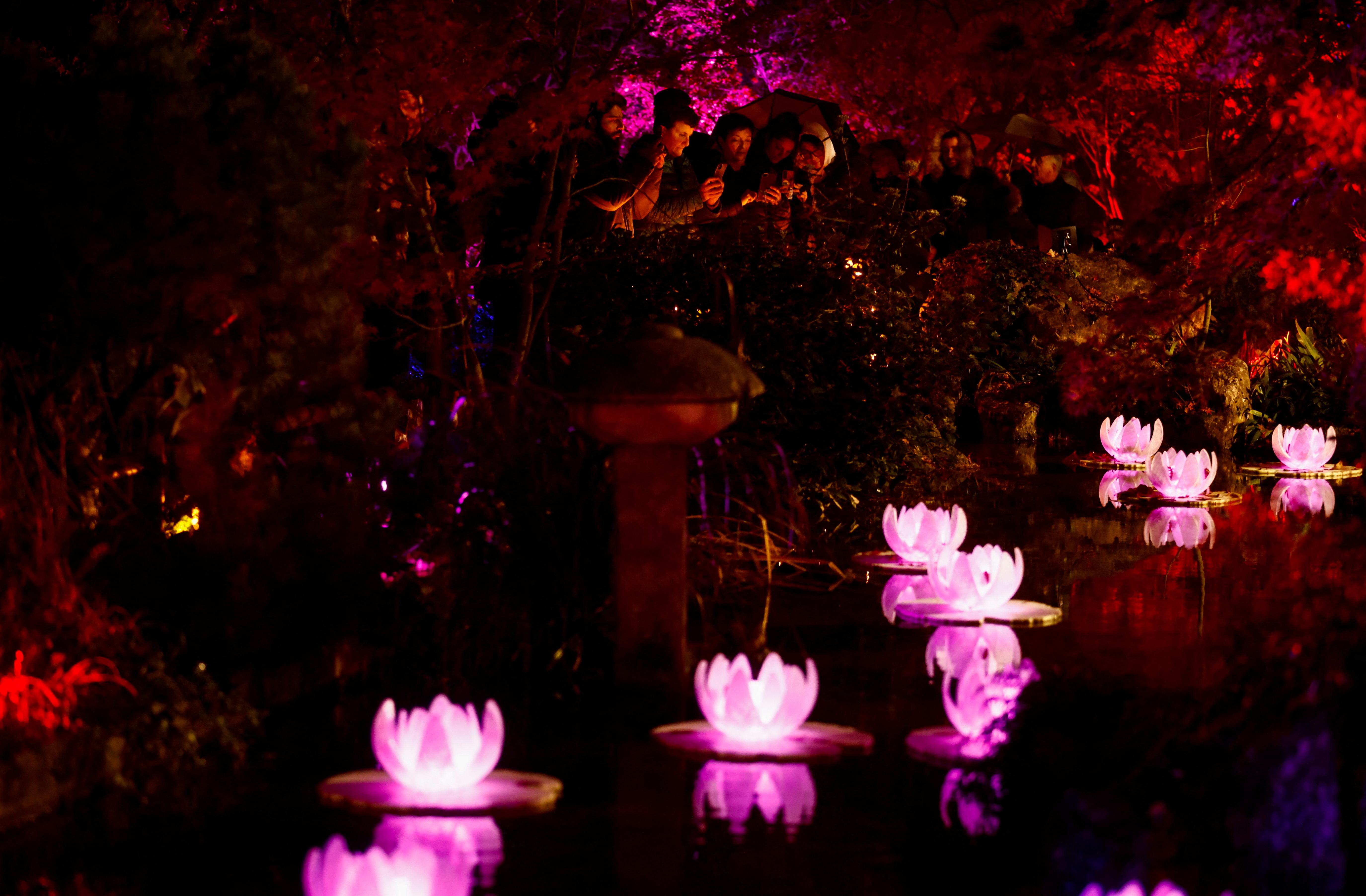 Ένας φωτισμένος χριστουγεννιάτικος κήπος στη Ρώμη-6