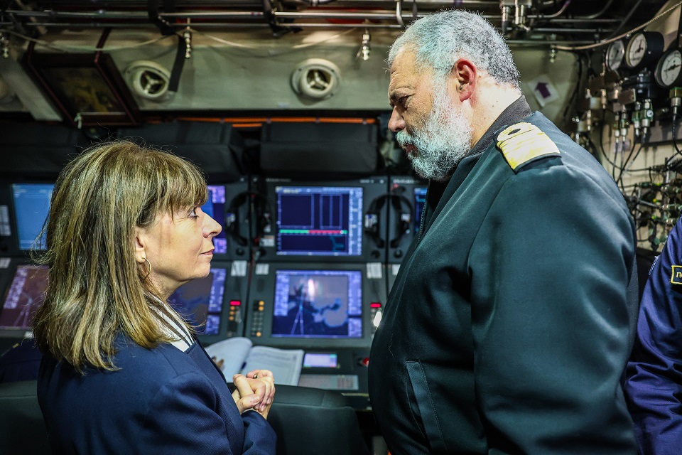 Στο υποβρύχιο «Παπανικολής» η Κατερίνα Σακελλαροπούλου-4