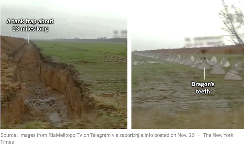 Ουκρανία: Οι Ρώσοι οχυρώνονται με «δόντια δράκου» και «παγίδες για τανκς»-3