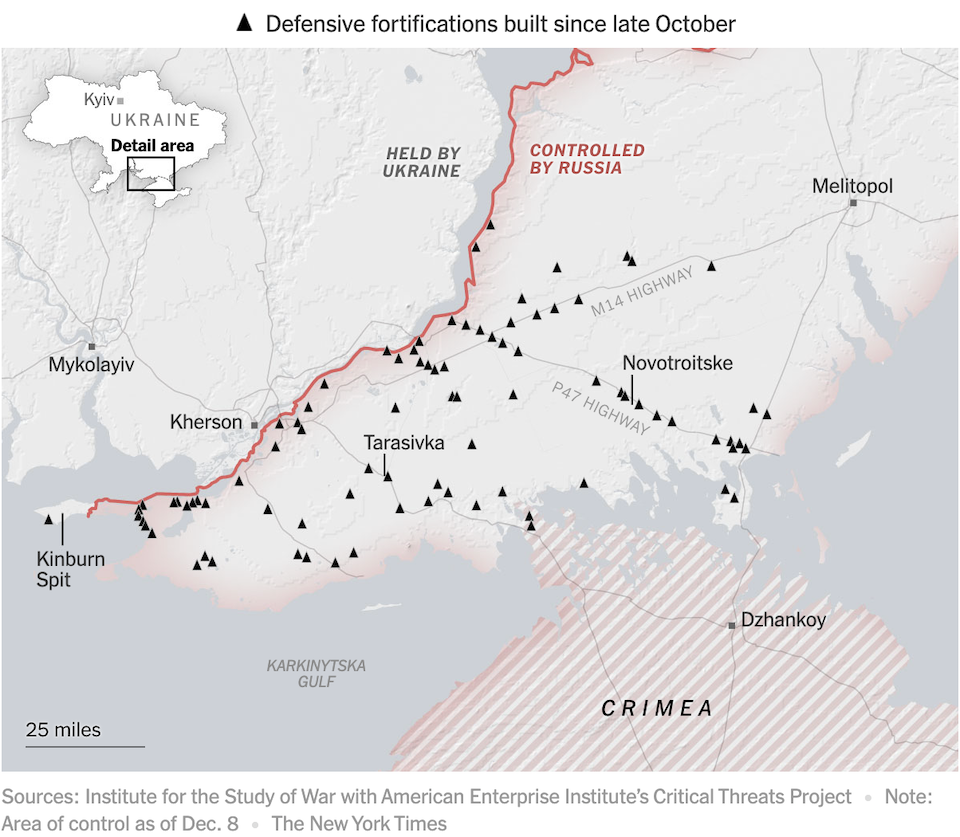 Ουκρανία: Οι Ρώσοι οχυρώνονται με «δόντια δράκου» και «παγίδες για τανκς»-2