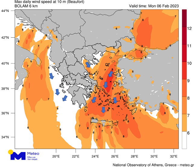 Κακοκαιρία «Μπάρμπαρα»: Χιονοπτώσεις σε χαμηλά υψόμετρα – Ποιες περιοχές θα επηρεαστούν-2