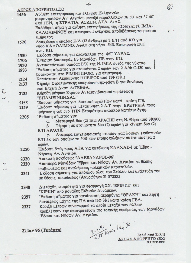 Το απόρρητο ημερολόγιο των Ιμίων-3