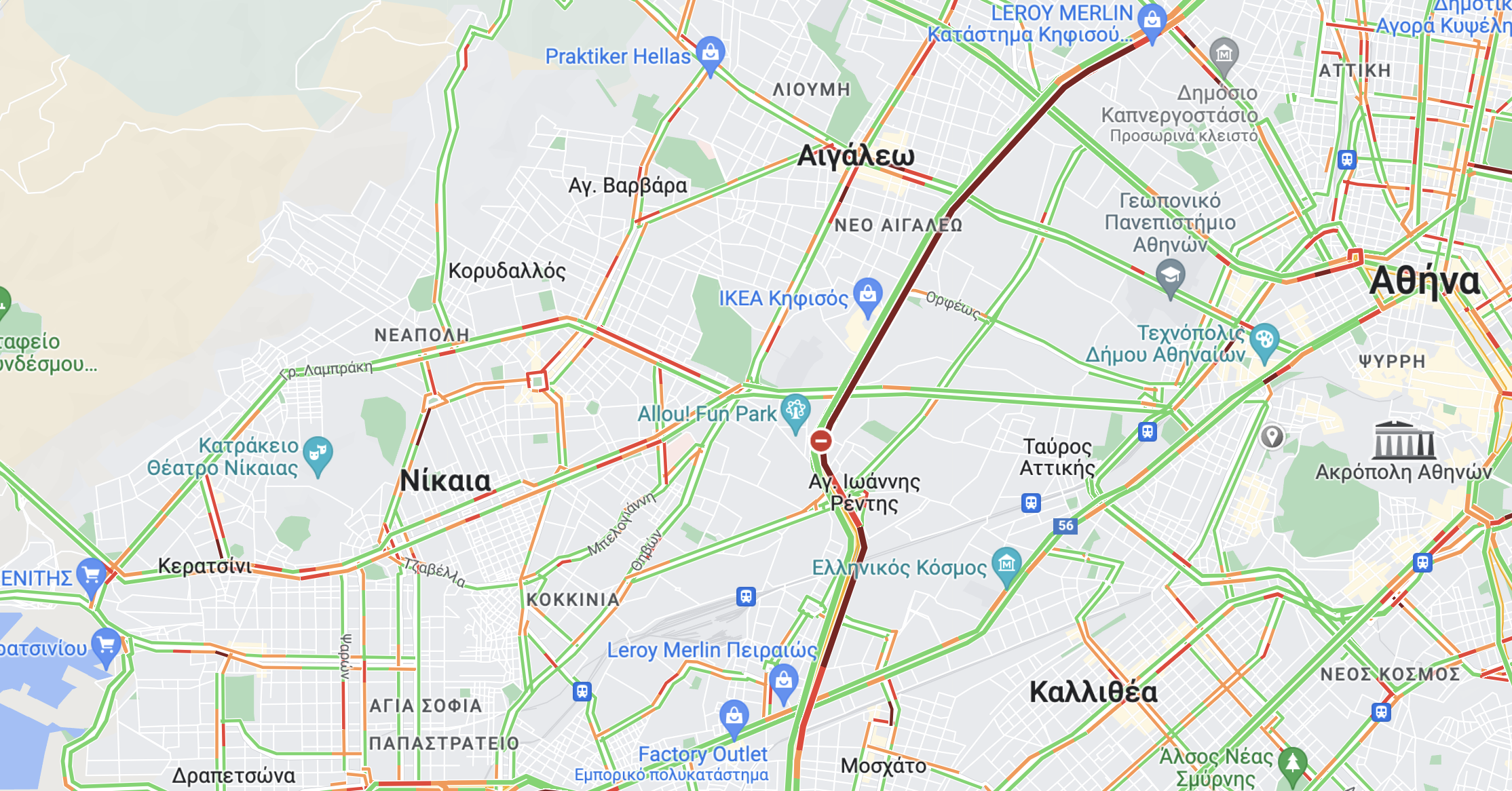 Μποτιλιάρισμα στον Κηφισό – Ακινητοποιημένα οχήματα-1