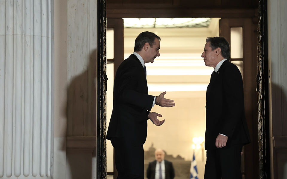 Στο Μέγαρο Μαξίμου ο Αντονι Μπλίνκεν – Συνάντηση με Κυριάκο Μητσοτάκη-3