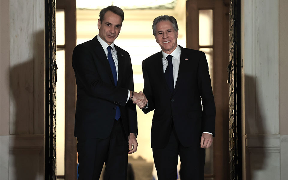 Στο Μέγαρο Μαξίμου ο Αντονι Μπλίνκεν – Συνάντηση με Κυριάκο Μητσοτάκη-2