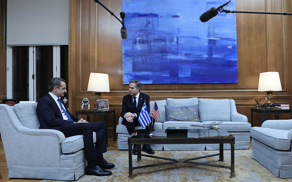 Στο Μέγαρο Μαξίμου ο Αντονι Μπλίνκεν – Συνάντηση με Κυριάκο Μητσοτάκη-1
