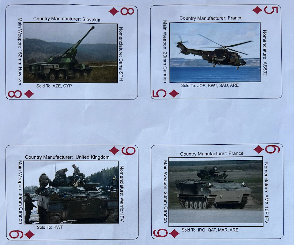 Πόλεμος στην Ουκρανία: Μια… τράπουλα με οπλικά συστήματα βοηθά να ξεχωρίζουν οι φίλοι από τους εχθρούς-1