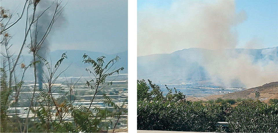 Οι στήλες καπνού στη Δυτική Αττική και τα «πλυντήρια» του σκραπ-1