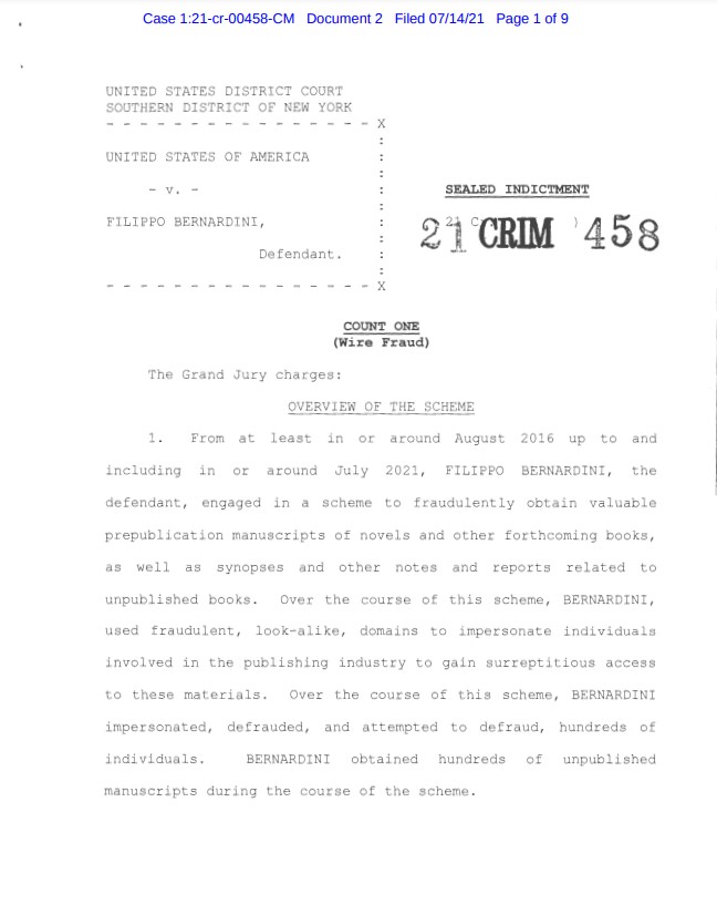 Ο ταλαντούχος κ. Μπερναρντίνι – Ο κλέφτης χειρογράφων απολογείται…-4