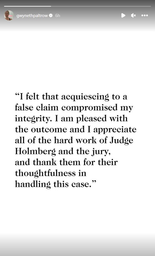 Γκουίνεθ Πάλτροου: Αθώα η ηθοποιός για το ατύχημα με σκι μετά από μια viral δίκη-1