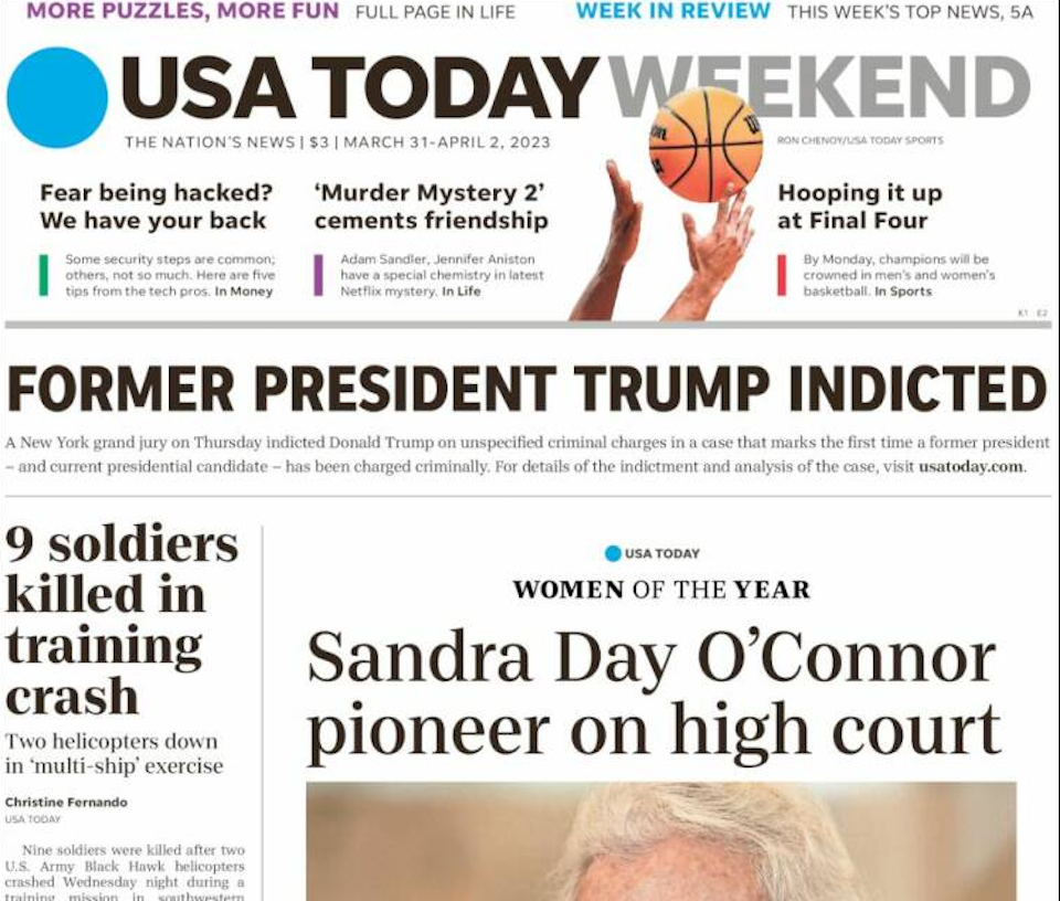 Η δίωξη του Τραμπ στα πρωτοσέλιδα του αμερικανικού Τύπου-3