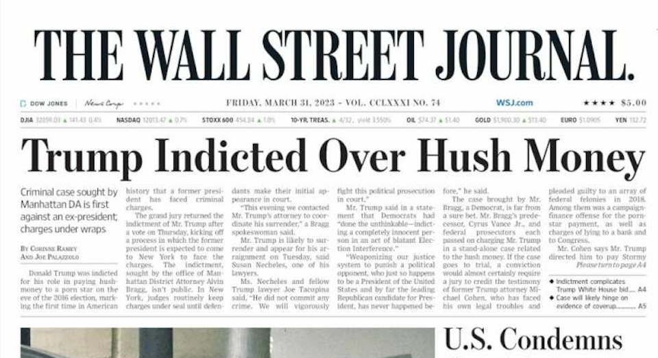 Η δίωξη του Τραμπ στα πρωτοσέλιδα του αμερικανικού Τύπου-1