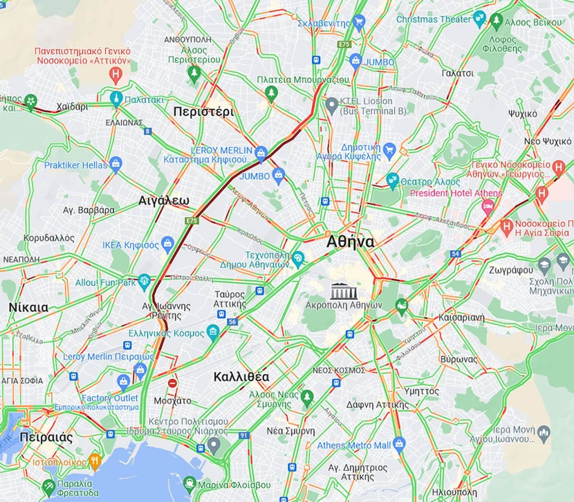 Tροχαίο στον Κηφισό – Αυξημένη η κίνηση-1