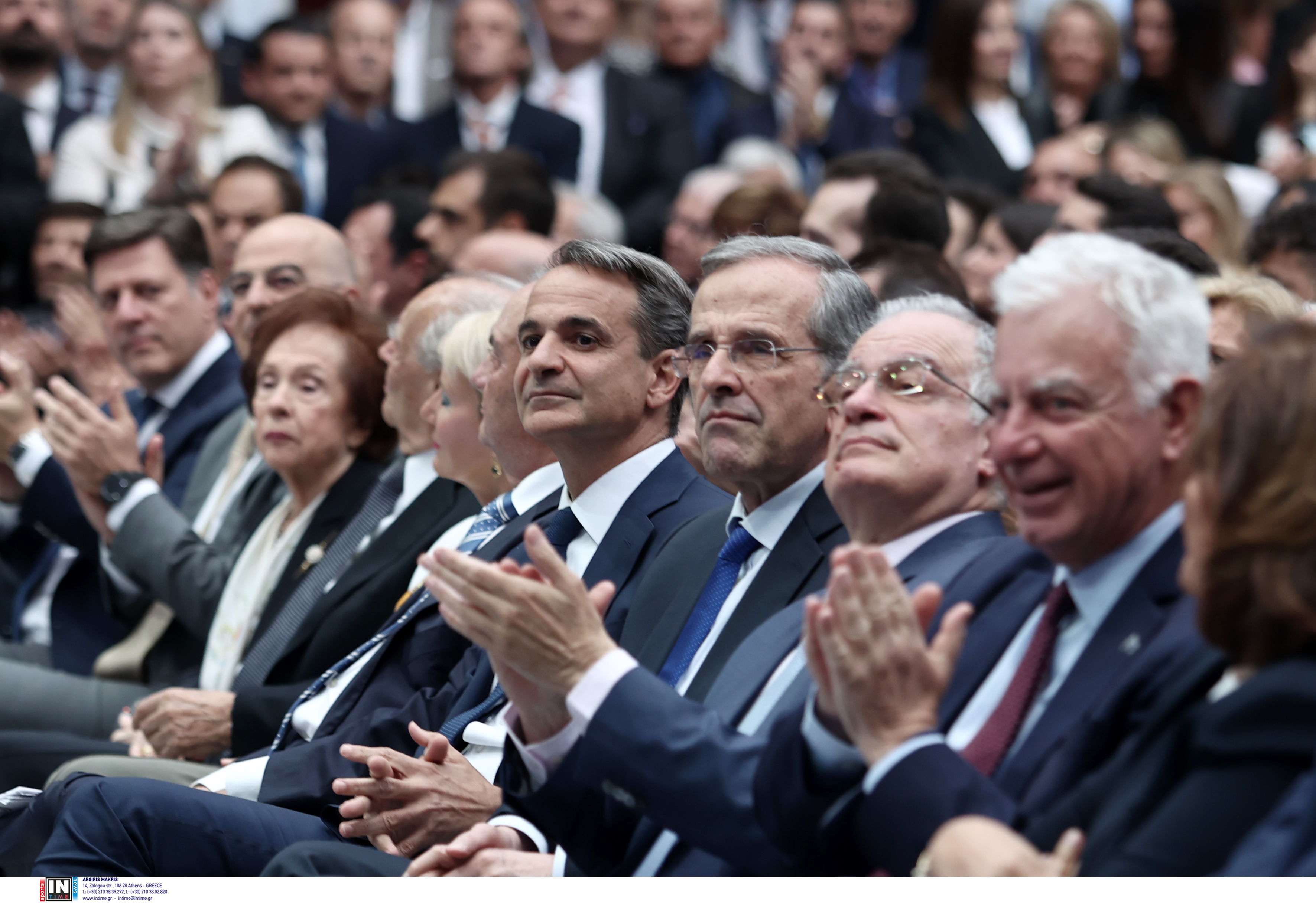 Live: Η εκδήλωση της ΝΔ για την Ημέρα της Ευρώπης – Παρουσία Μητσοτάκη, Σαμαρά και Καραμανλή-3