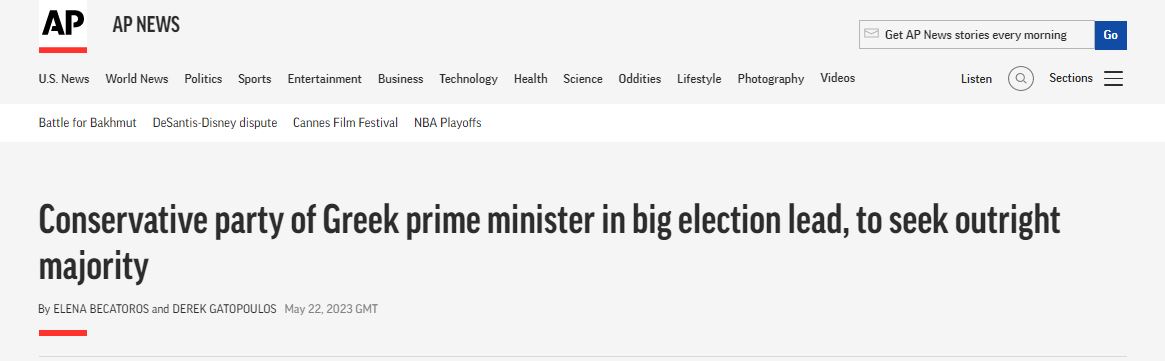 Εκλογές 2023: Τι λένε τα διεθνή ΜΜΕ για τις ελληνικές κάλπες-4