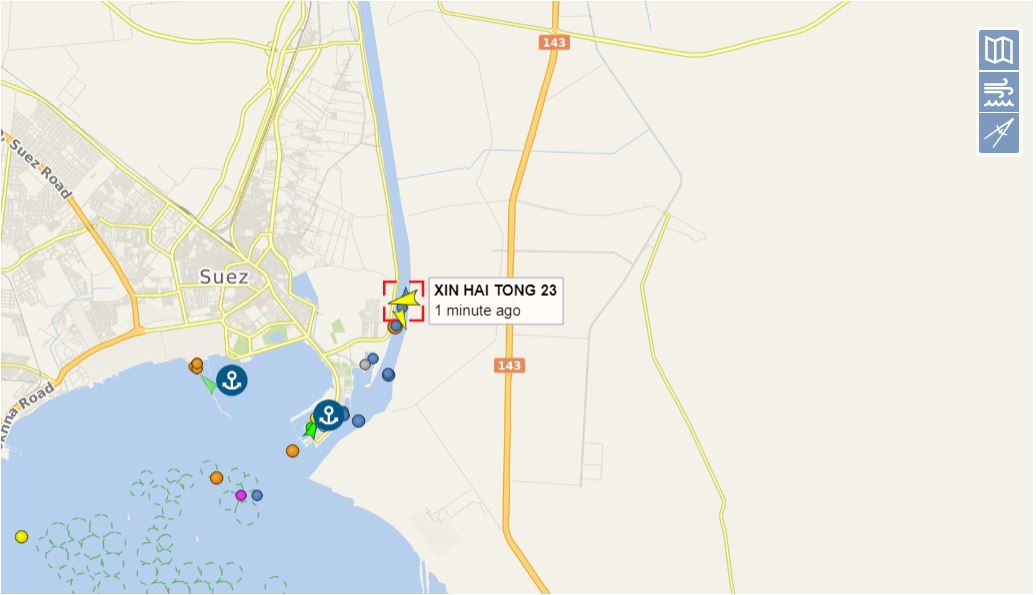 Αποκολλήθηκε το φορτηγό πλοίο που προσάραξε στη Διώρυγα του Σουέζ-1