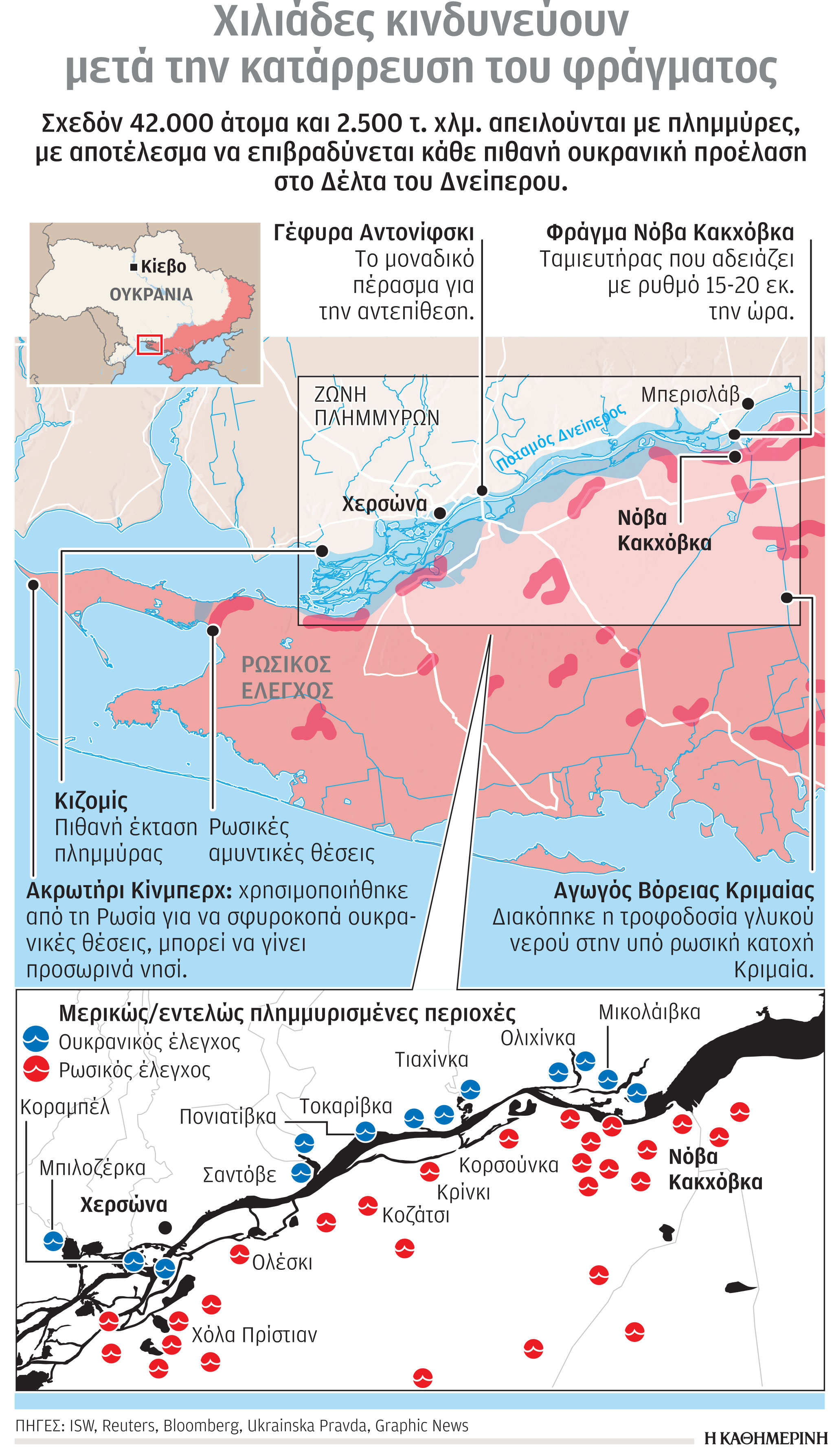 Πόλεμος στην Ουκρανία: Καμία ανακωχή στις πόλεις που πλημμύρισαν-1