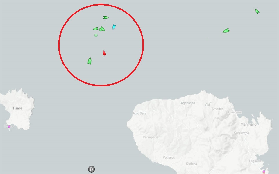 Σύγκρουση φορτηγών πλοίων ανοιχτά της Χίου-1