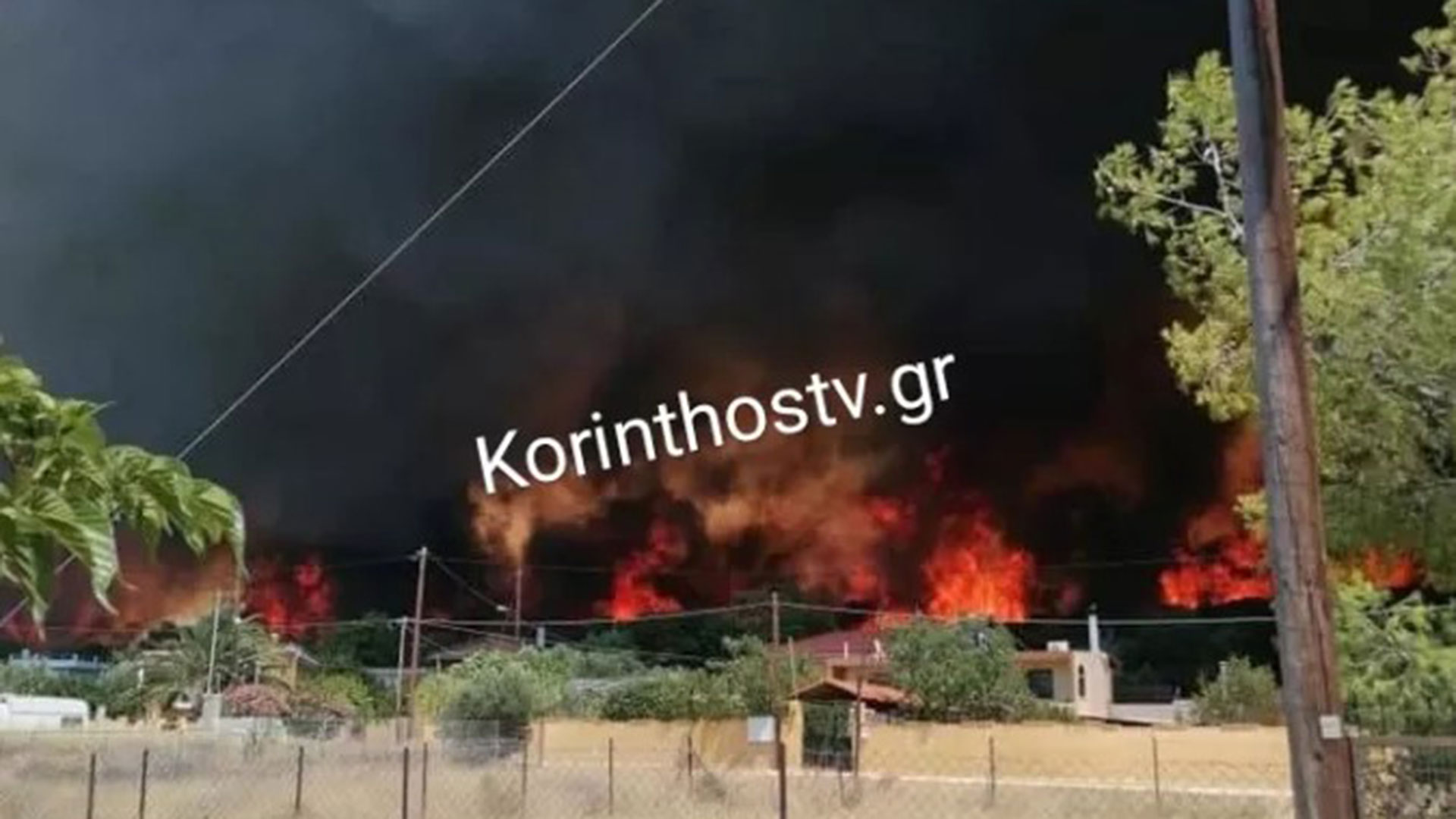 Φωτιά τώρα στο Λουτράκι – 112 για εκκενώσεις οικισμών-6