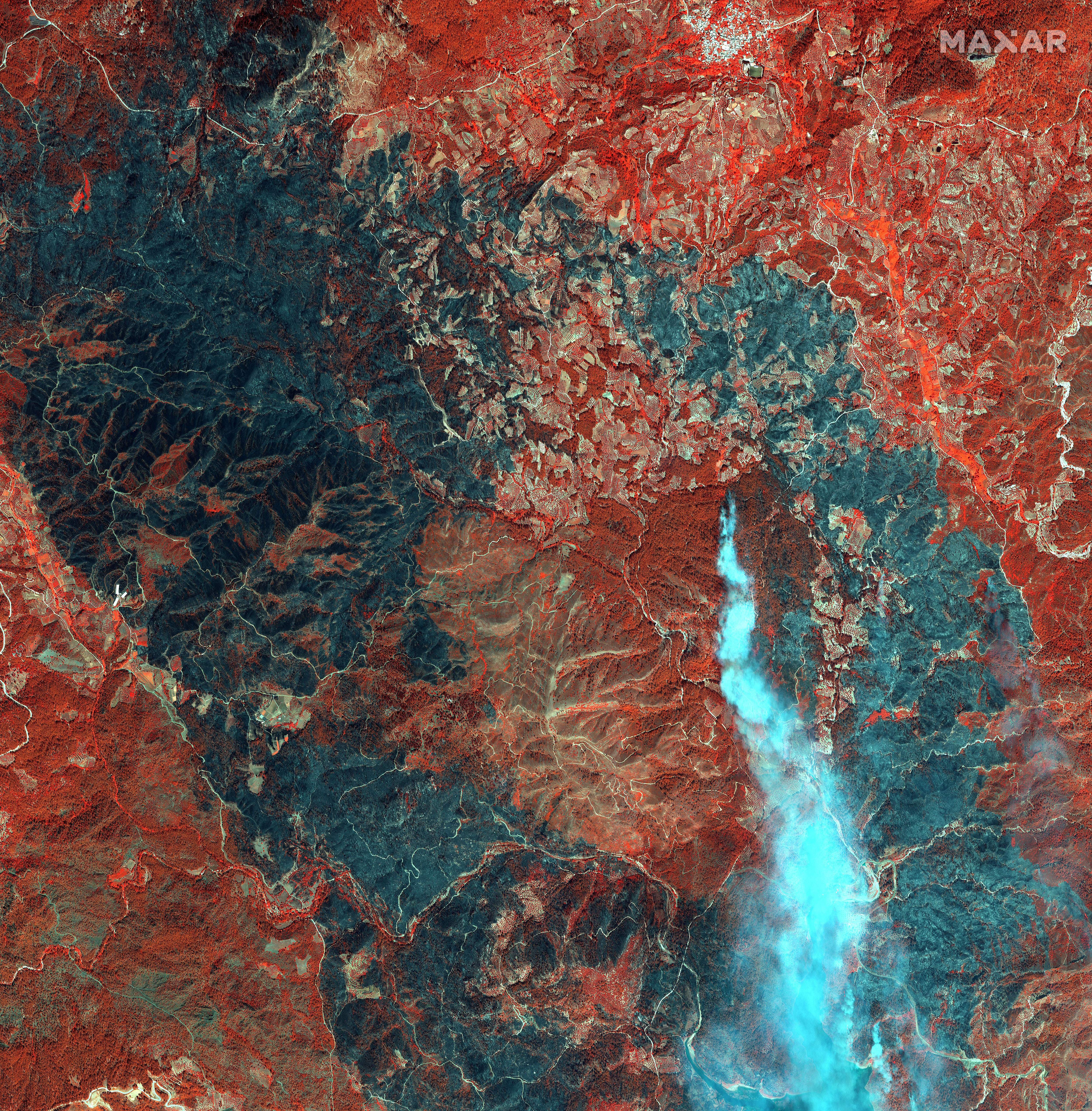 Φωτιές στη Ρόδο: Δορυφορικές φωτογραφίες αποτυπώνουν το μέγεθος της καταστροφής-4