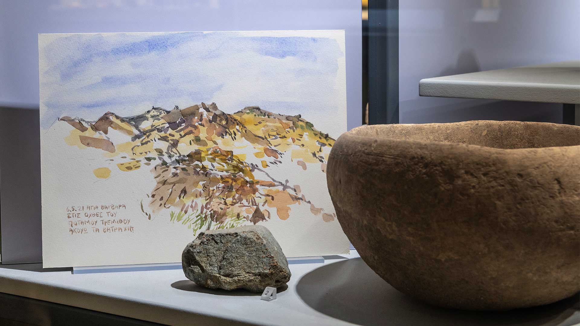 Κύπρος: Οι υδατογραφίες της Κατερίνας Ατταλίδου στολίζουν το Κυπριακό Μουσείο-1