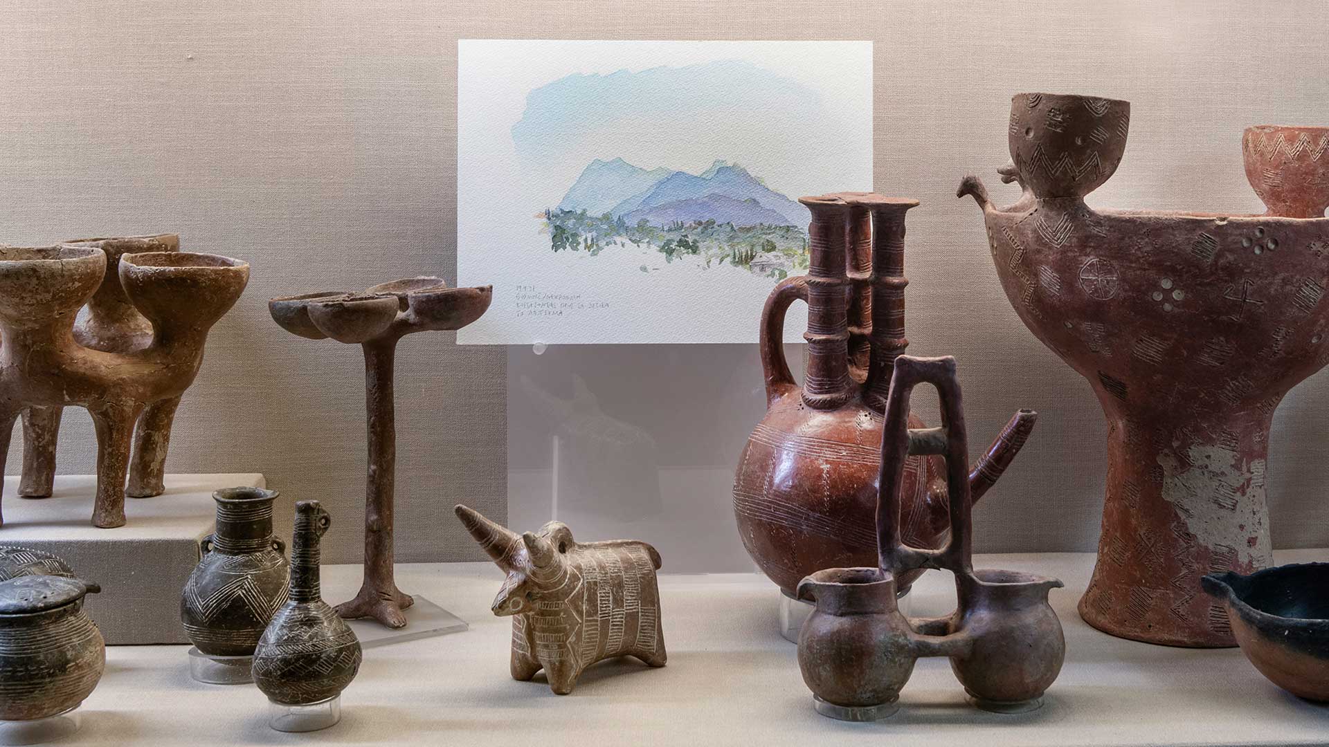 Κύπρος: Οι υδατογραφίες της Κατερίνας Ατταλίδου στολίζουν το Κυπριακό Μουσείο-3