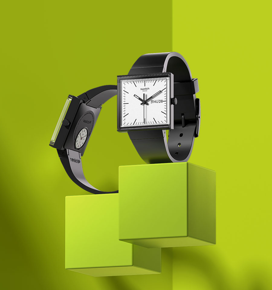 Ο χρόνος έγινε τετράγωνος από την Swatch-4