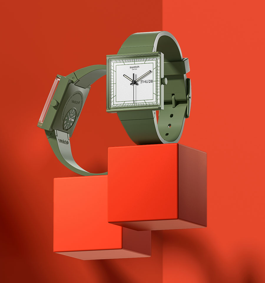 Ο χρόνος έγινε τετράγωνος από την Swatch-5