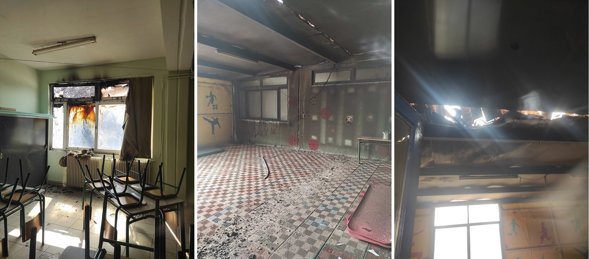 Το σχολείο που αγκάλιασε τα ελληνόπουλα του Πόντου, μετράει πληγές από την πυρκαγιά-5