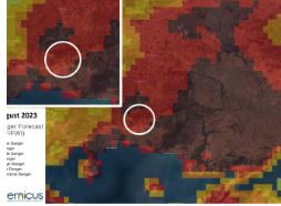Copernicus: Το χρονικό της φωτιάς στη Ροδόπη μέσα από δορυφορικές εικόνες-1