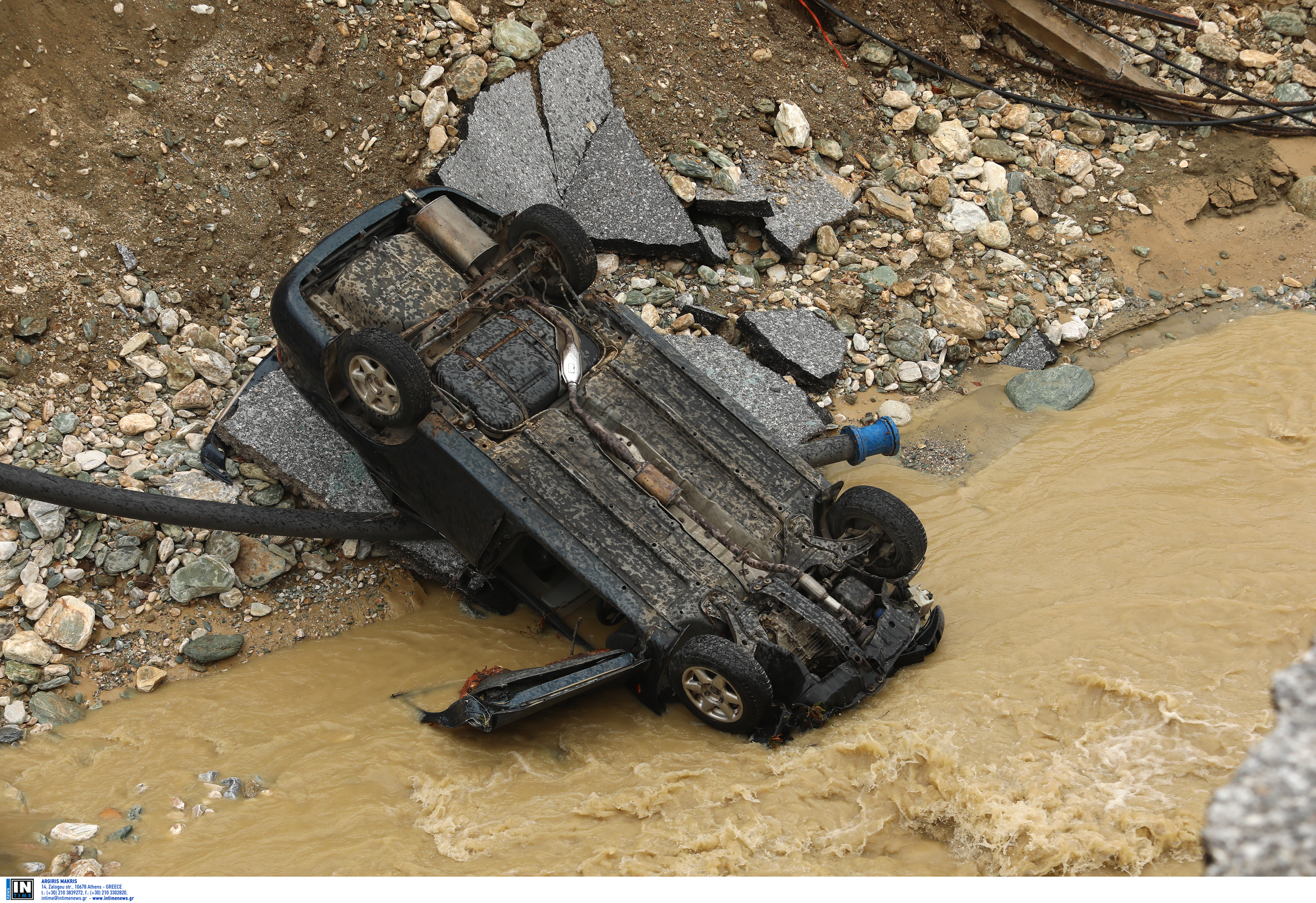 Κακοκαιρία Daniel: Αποκλεισμένο το Νότιο Πήλιο, εικόνα χάους στα Καλά Νερά-3