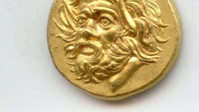 νόμισμα-χρυσού-πάνα-δύο-πρόσωπα-κλ-562634131