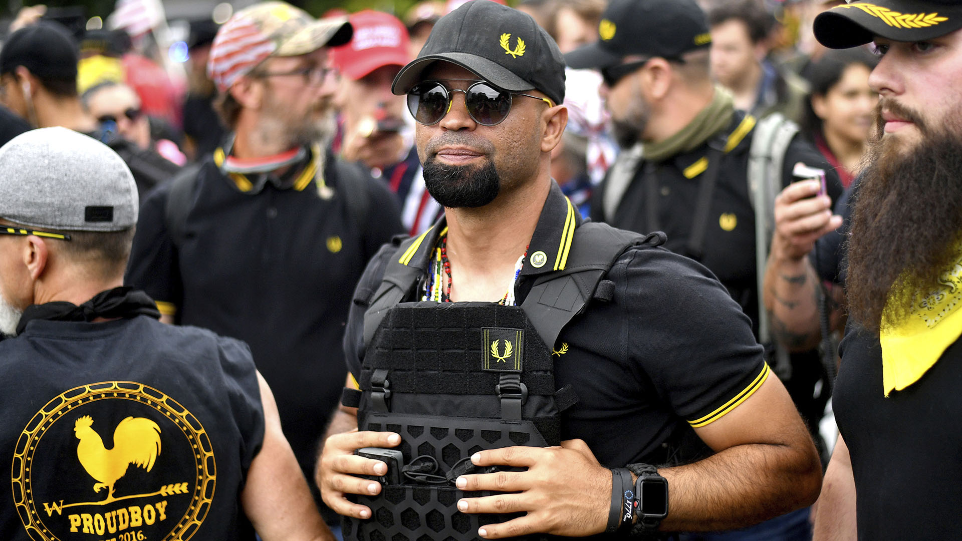 Ο Ενρίκε Τάριο σε διαδήλωση στο Όρεγκον των ΗΠΑ τον Αύγουστο του 2019