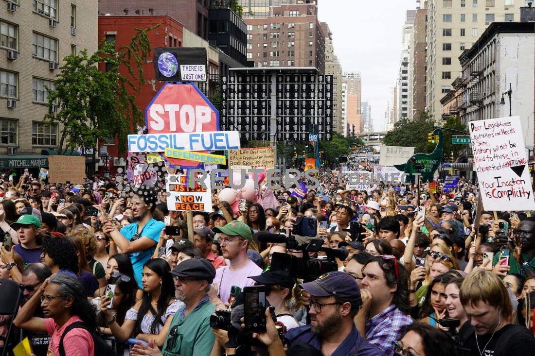 78η Σύνοδος του ΟΗΕ: Εβδομάδα διαδηλώσεων για το κλίμα στη Νέα Υόρκη-1