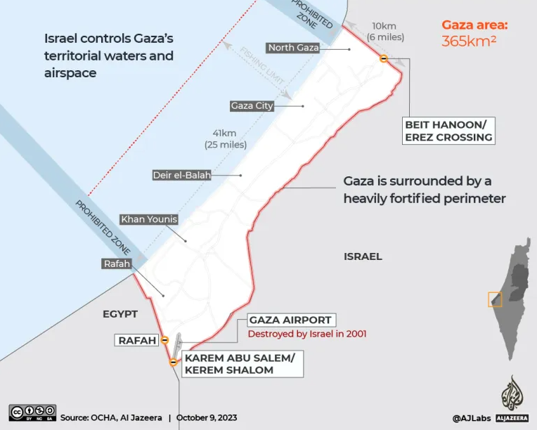 Ο πόλεμος Ισραήλ – Χαμάς με χάρτες και διαγράμματα-1