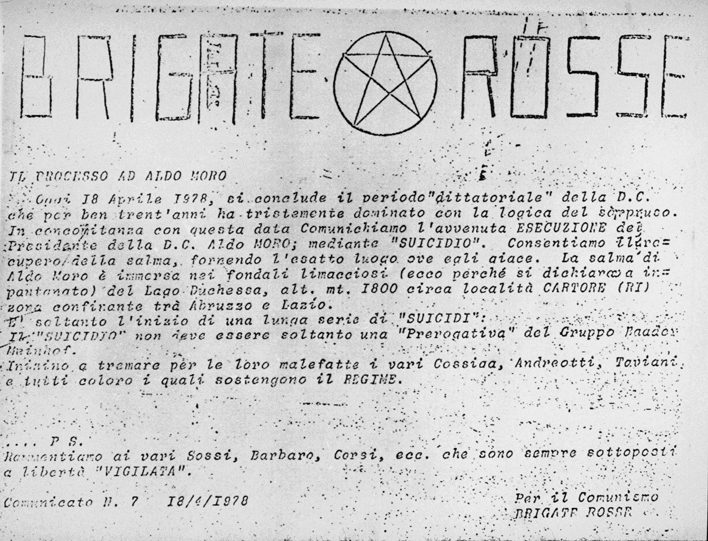 Υπόθεση Αλντο Μόρο – Από την απαγωγή στην εκτέλεση-8