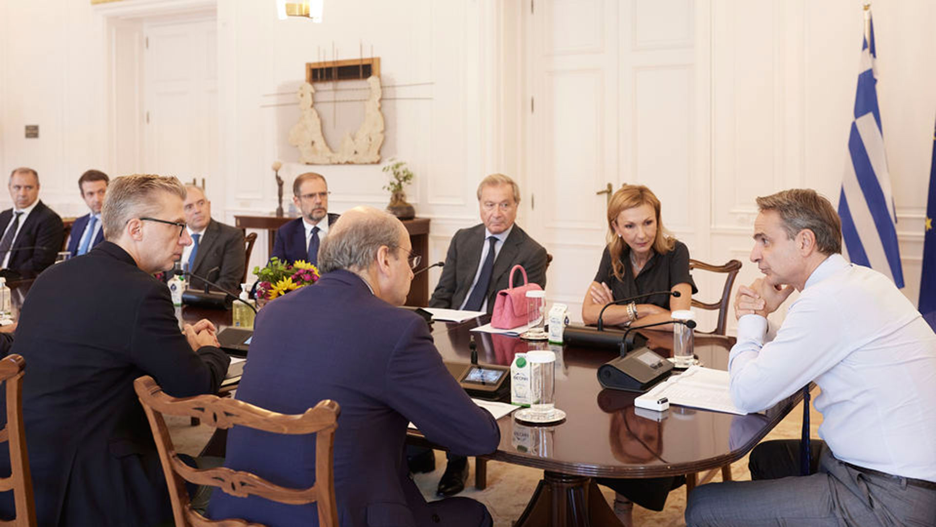 Συνάντηση Μητσοτάκη με την Ενωση Ελλήνων Εφοπλιστών-1