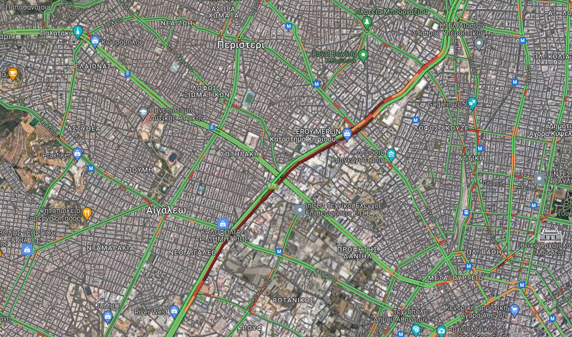 Κηφισός: Ουρές χιλιομέτρων λόγω καραμπόλας επτά οχημάτων-1