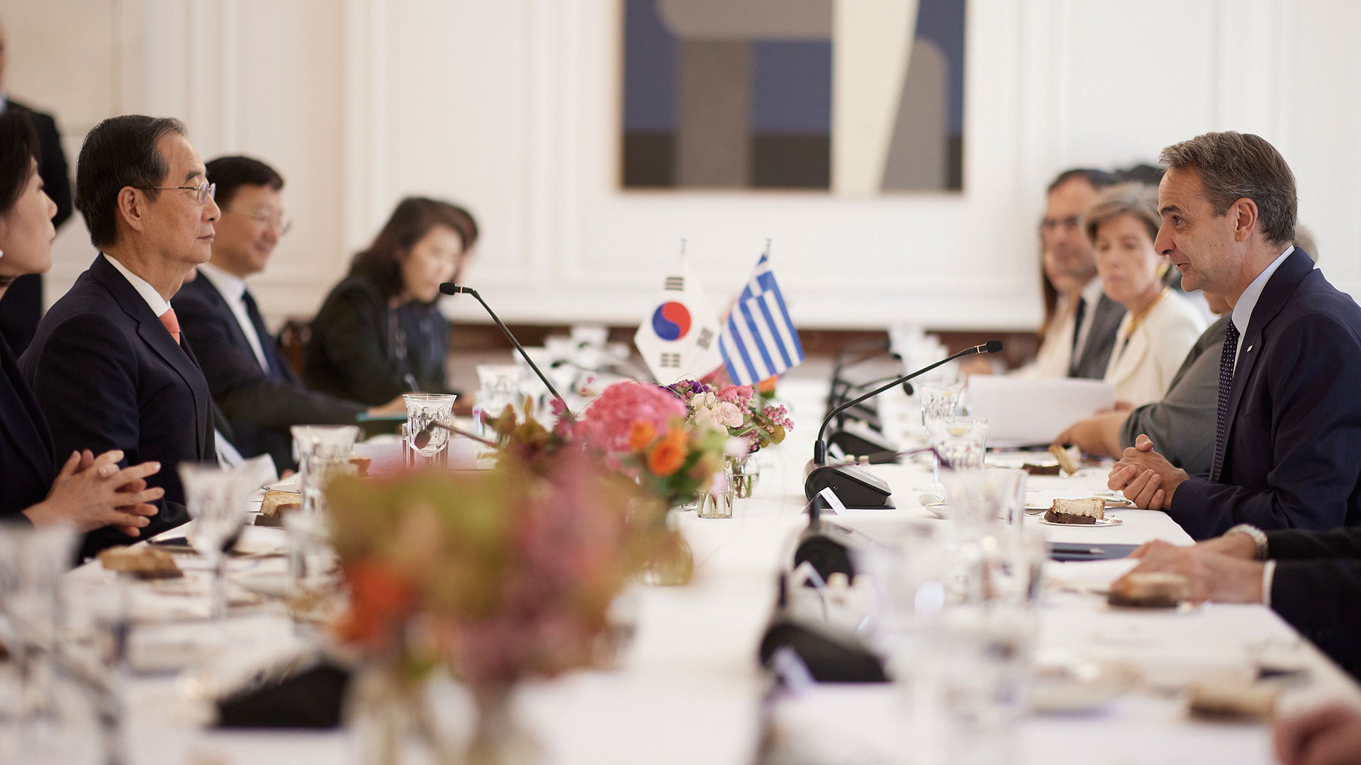 Συνάντηση Μητσοτάκη με τον πρωθυπουργό της Νότιας Κορέας-1