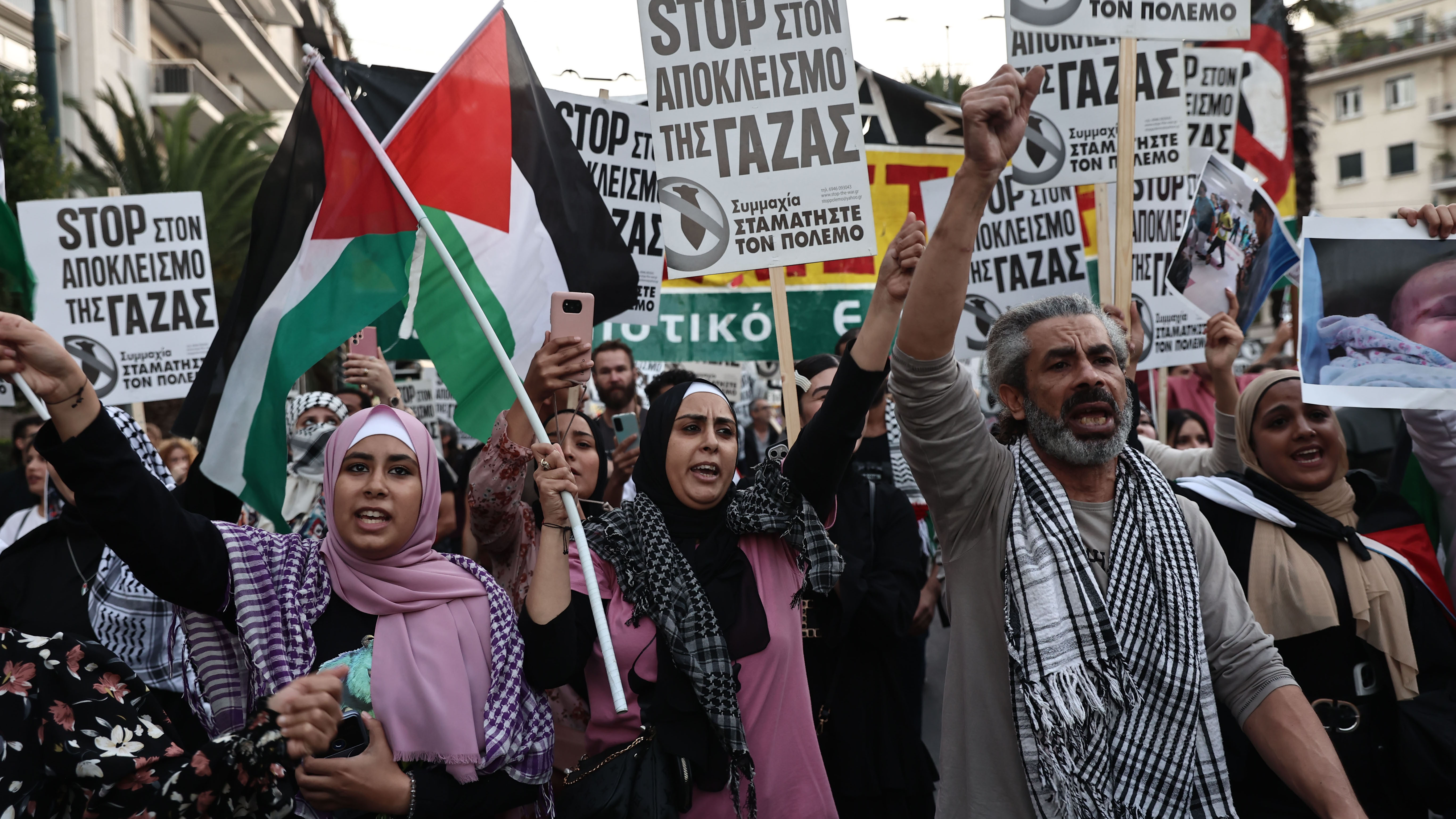 Πορεία  στην Αθήνα για τους Παλαιστίνιους-1