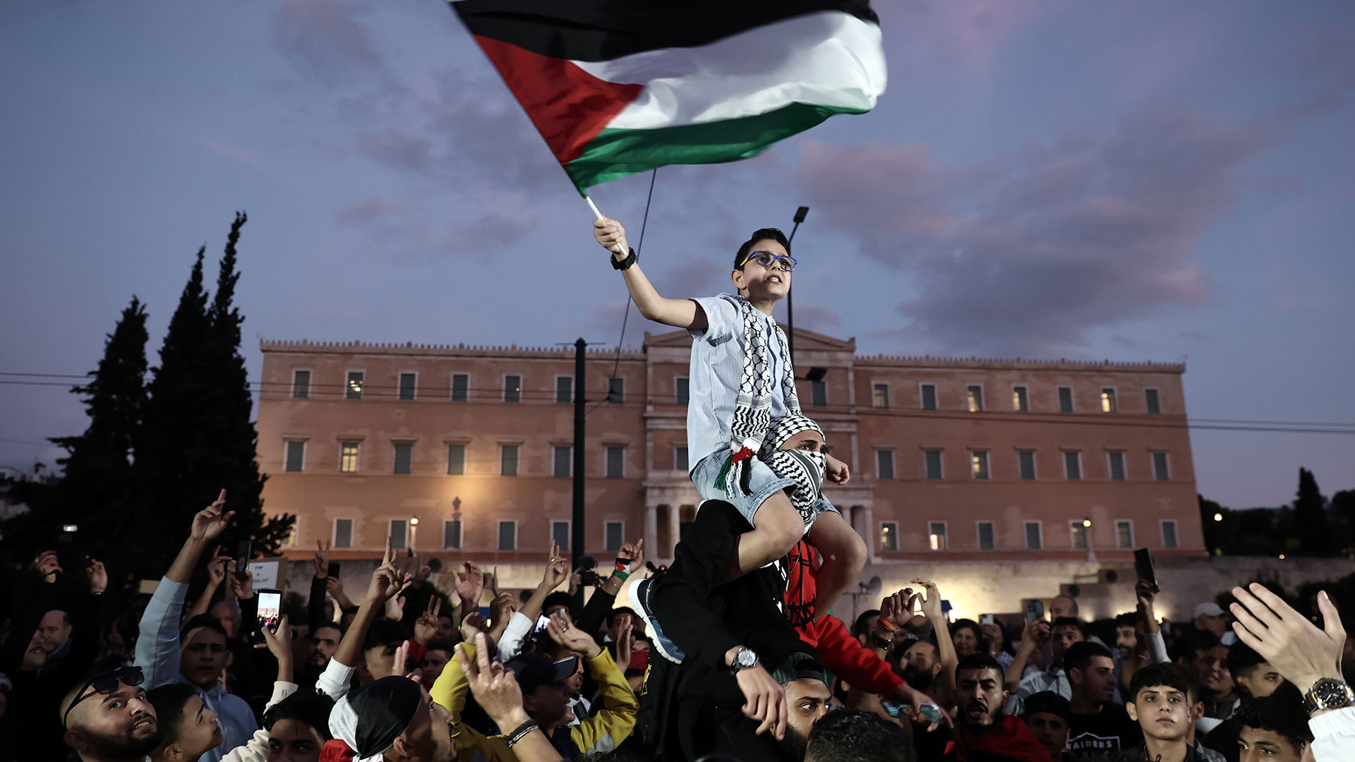 Πορεία υπέρ της Παλαιστίνης – Πρόβλήματα στην κυκλοφορία-2