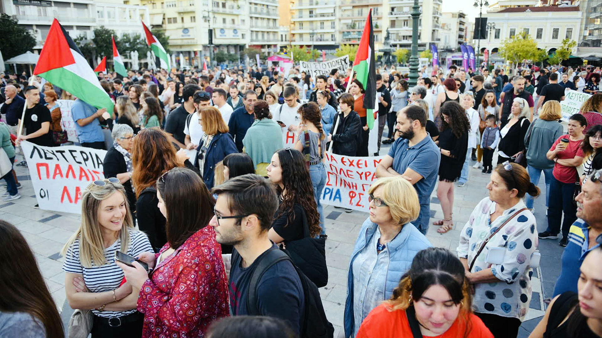 Πορεία υπέρ της Παλαιστίνης – Πρόβλήματα στην κυκλοφορία-8