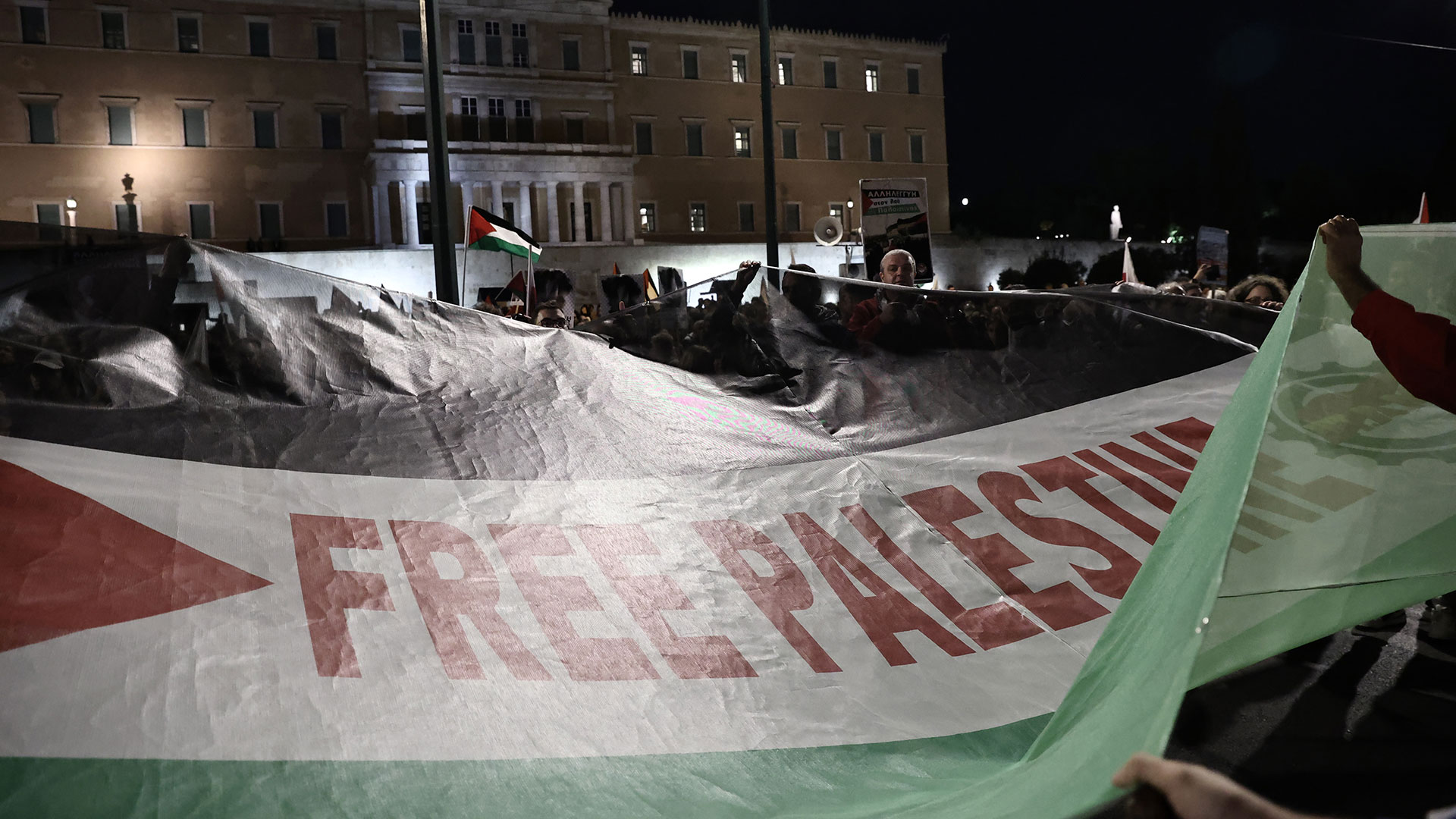 Πορεία υπέρ της Παλαιστίνης – Πρόβλήματα στην κυκλοφορία-4