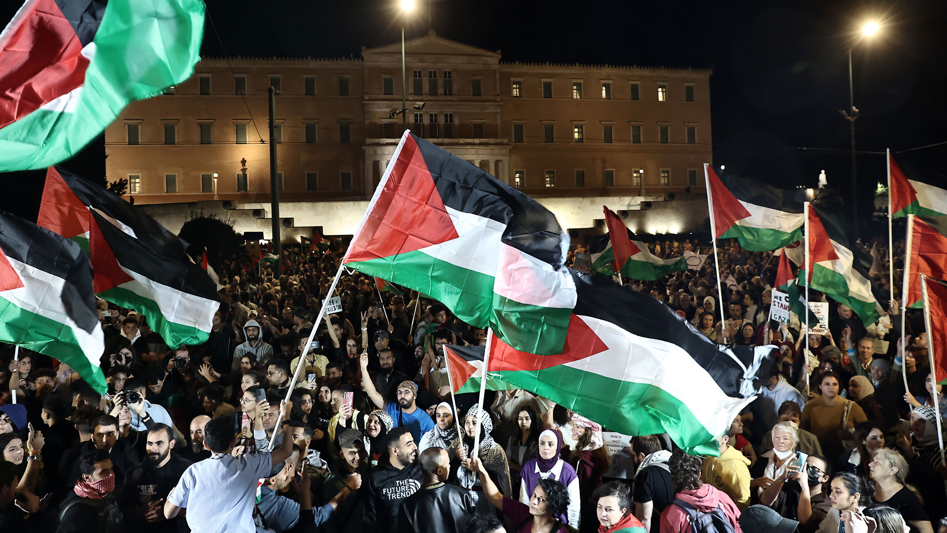 Πορεία υπέρ της Παλαιστίνης – Πρόβλήματα στην κυκλοφορία-3