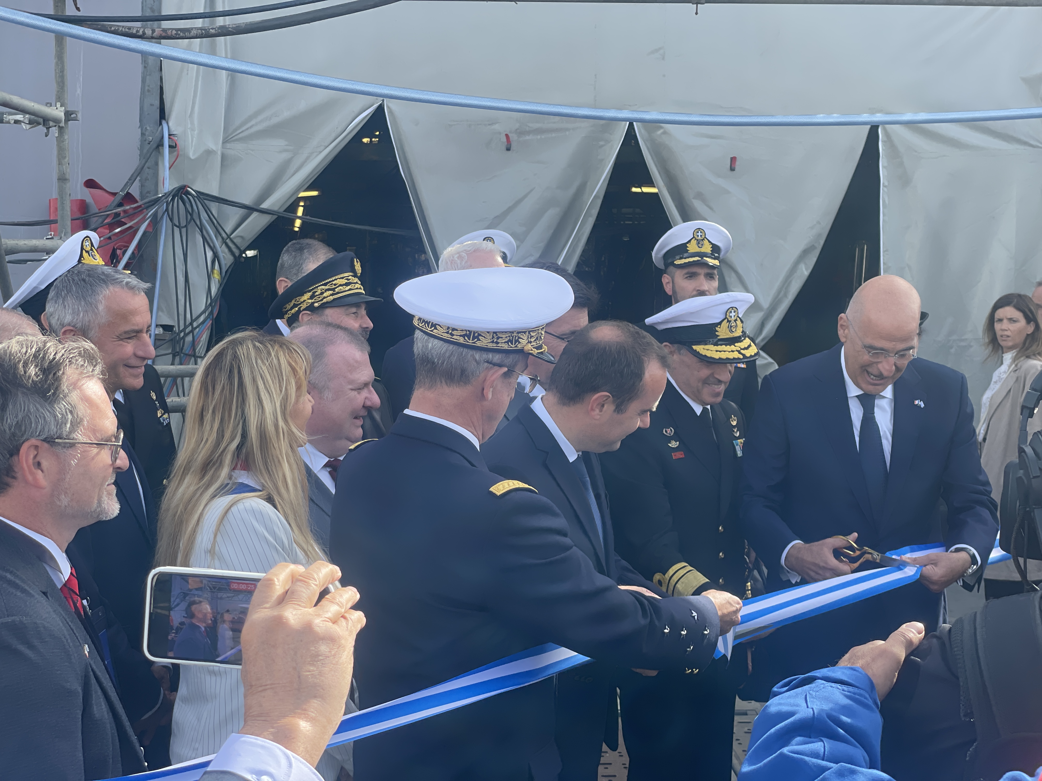 Ελληνική Belharra: Live η τελετή καθέλκυσης της φρεγάτας «Κίμων»-1