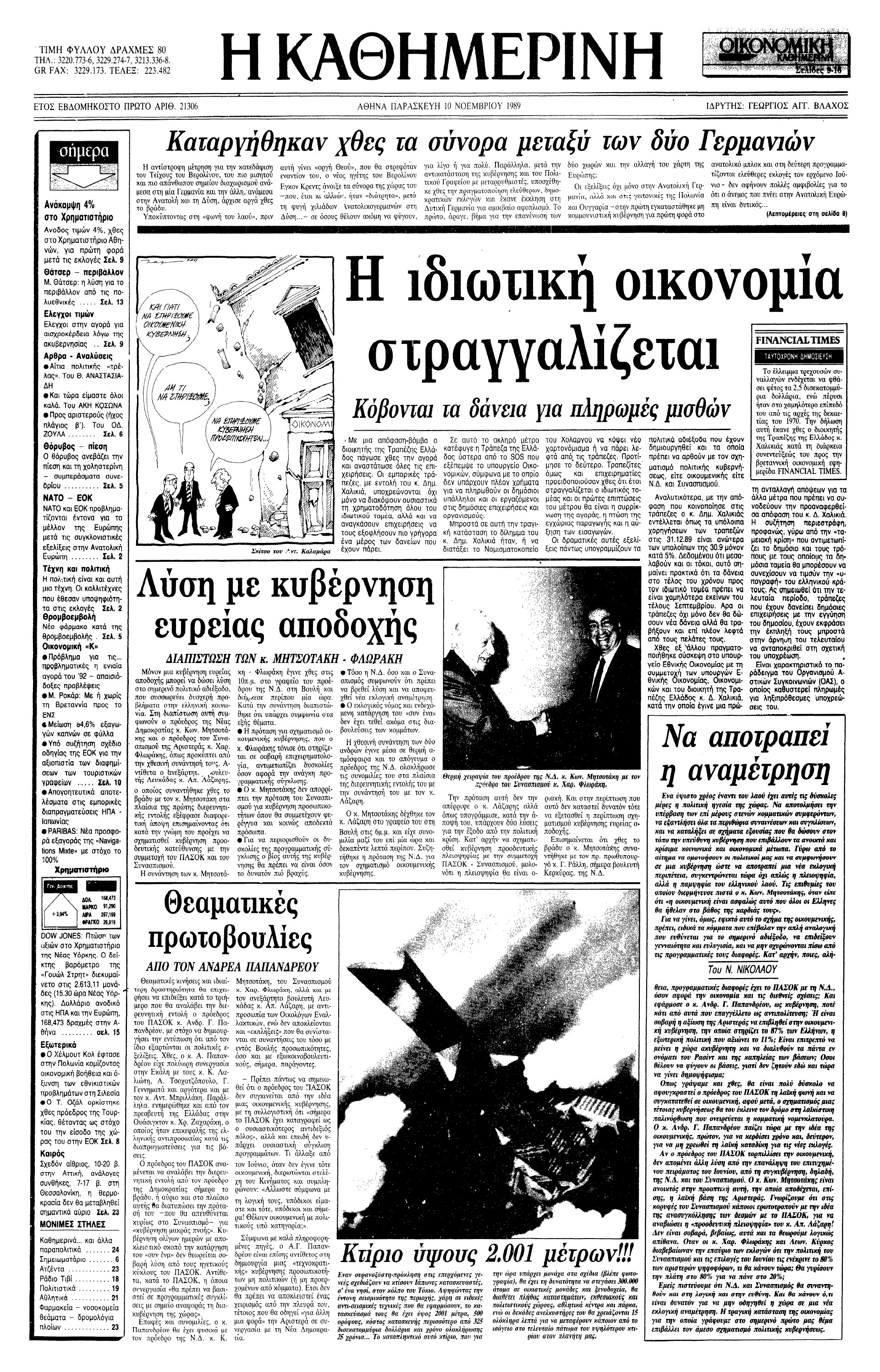 Σαν σήμερα: 9 Νοεμβρίου 1989 – Η πτώση του Τείχους του Βερολίνου-1